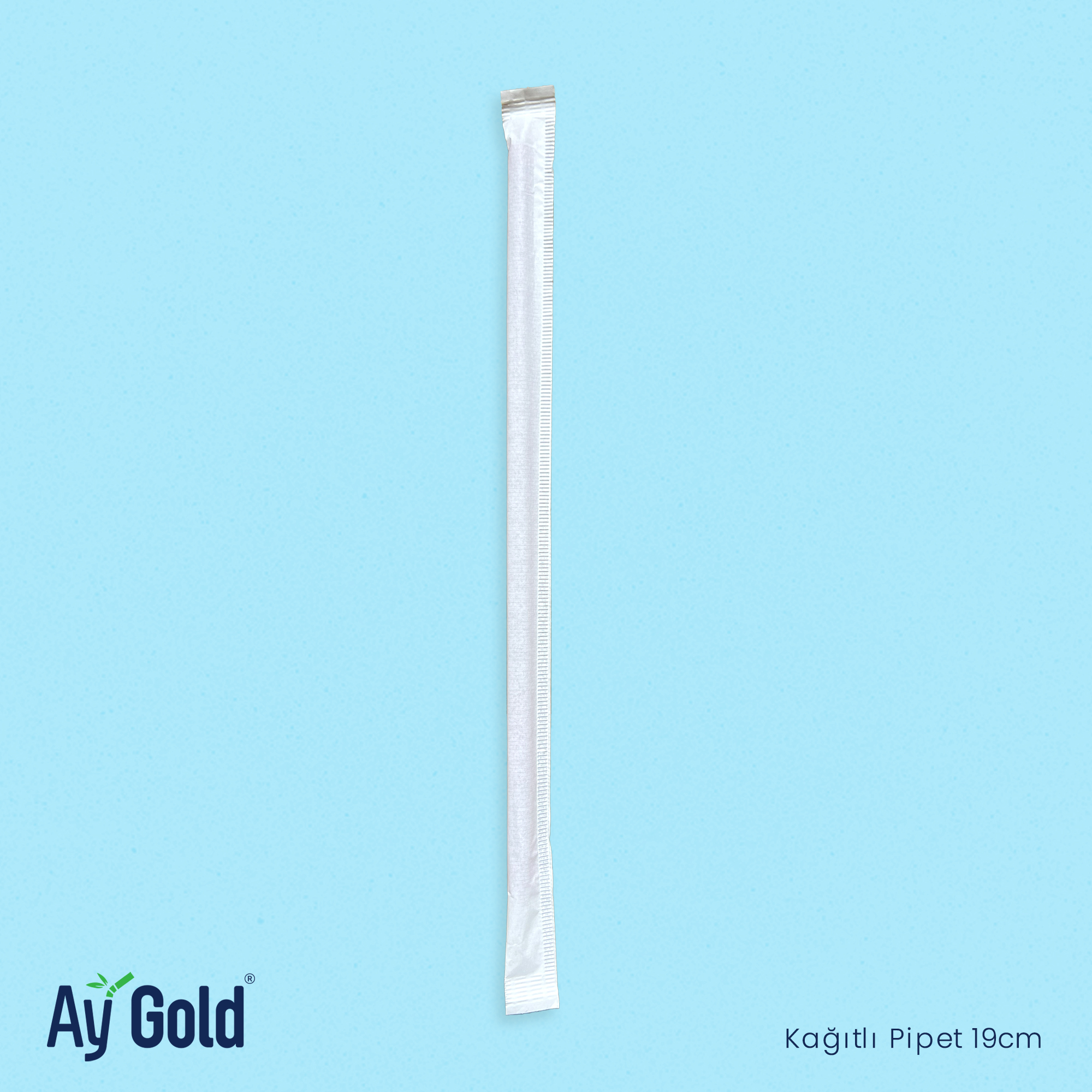 19 ve 22cm Kağıtlı Pipet